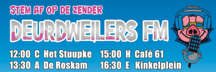 Stem a.s. zondag af op Deurdweilers FM